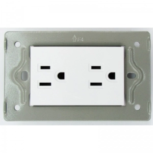 Toma Corriente Con Polo Pollux Blanco Miletto