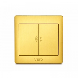 Socket Piso  6H Cuadrado Dorado    Veto