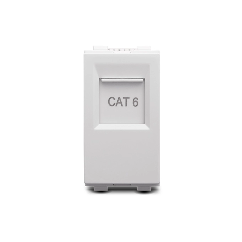 Modulo  Rj45 Cat6   Plata Blanco    Veto