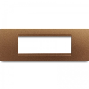 Placa  Modulo  6H + Bastidor  Premium Cafe Oscuro    Veto