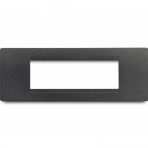 Placa  Modulo  6H + Bastidor  Premium Negro   Veto