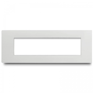 Placa  Modulo  6H + Bastidor  Premium Blanco    Veto