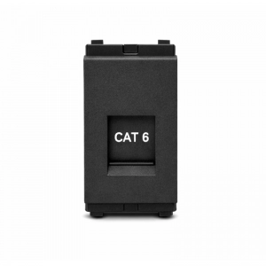 Modulo  Rj45 Cat6   Premium Negro    Veto