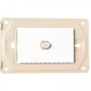 Toma Coaxial Pollux Blanco Miletto