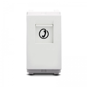 Modulo  Toma   Rj14 Premium Blanco    Veto