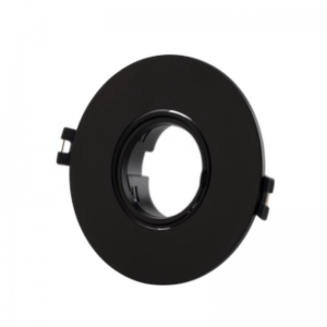 Bala GU10 Incrustar Ala Ancha Policarbonato Negro Felgolux