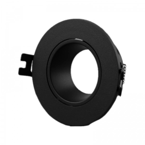 Bala GU10 Incrustar Recesada Liso Negro Felgolux