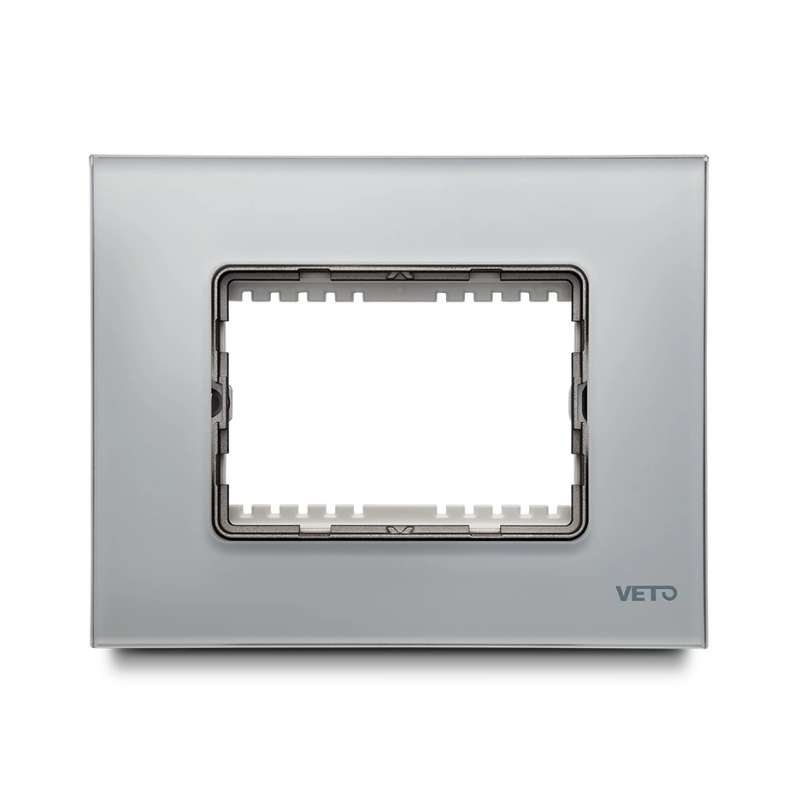 Placa 3H   Vidrio  Plura Blanco    Veto