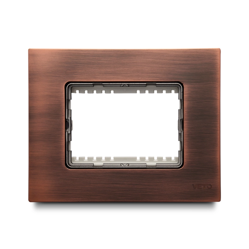 Placa 3H   Inox Plura Cobre    Veto