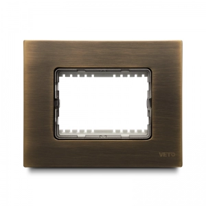 Placa 3H   Inox  Plura Bronce   Veto