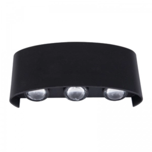 Aplique LED 6W Sobreponer Box IP65 Negro 3000K Felgolux