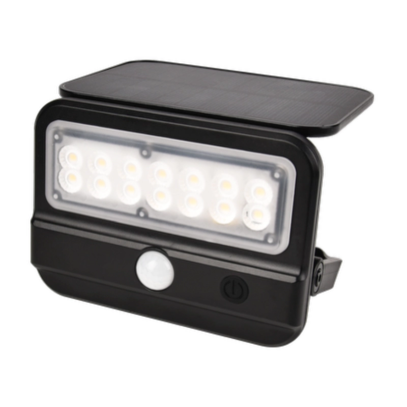 Reflector Solar 4W con sensor Negro 4000K Felgolux