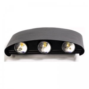 Aplique LED 6W Sobreponer IP54 Decorativo Negro 2700K Sicoluz