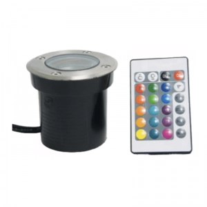 Bala LED Piso 5W Incrustar Redondo con control RGB IP65 Satin Sicoluz