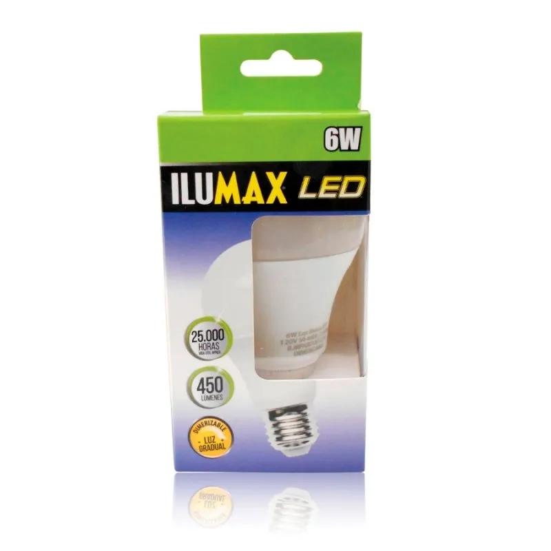 Bombillo  Led 6W E-27 Dimerizable   6500K 800Lm  Ilumax