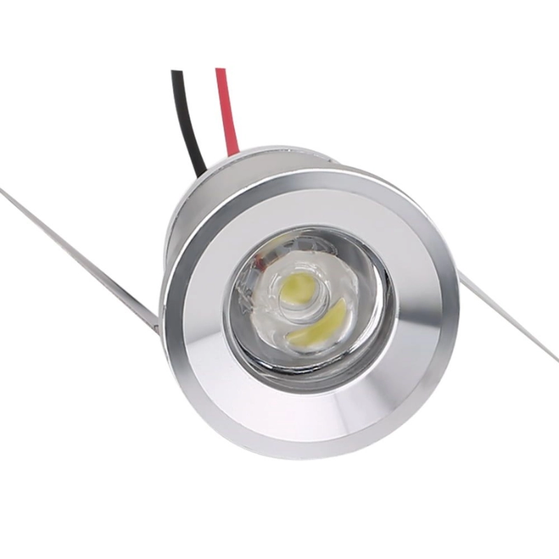 MINI DOWNLIGHT 1W, 70 LM 25.000 HRS , ANGULO  DE APERTURA 40 VOLTAJE 85-265V DIMENSIONES  (DXL) Ø32