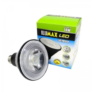 BOMBILLO LED 20W PAR 30 PRO DIMERIZABLE CUELLO LARGO 25.000Hr NEGRO 4000K 1800Lm 110-130V ILUMAX
