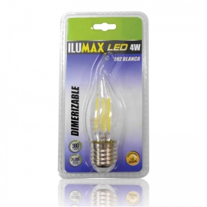 BOMBILLO LED 6W E-27 VELA PICO DE LORO DIMERIZABLE 6500K ILUMAX