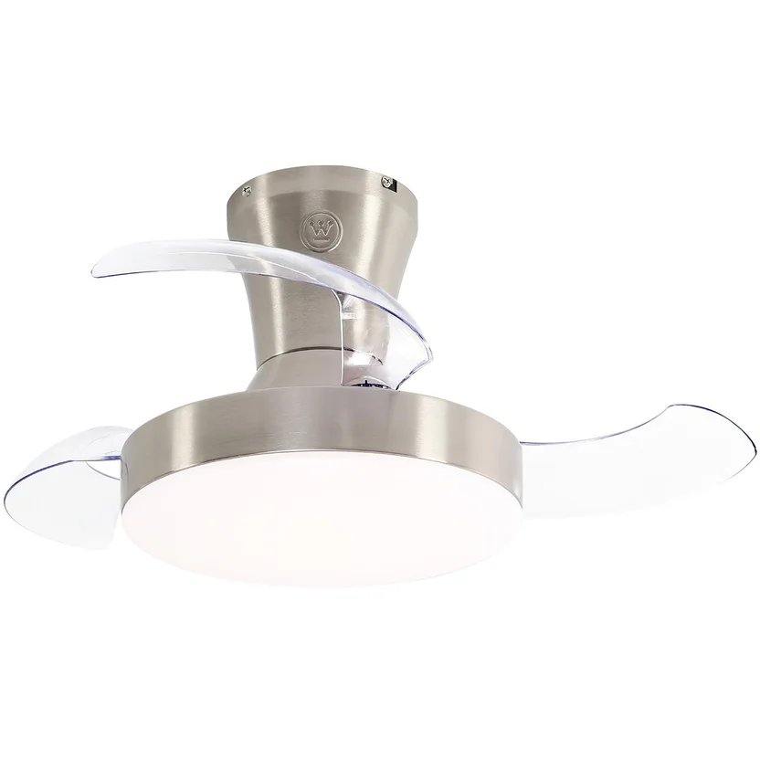 Ventilador Decorativo LIRA Niquel Cepillado