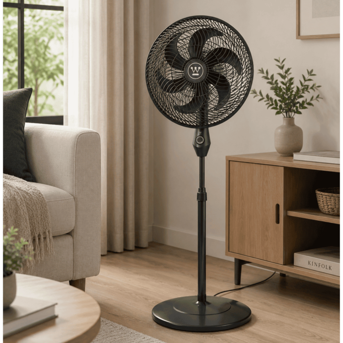 Ventilador Portable Pedestal 6 Aspas