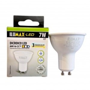 Bombillo Led GU10 7w Blanco CCT ILUMAX