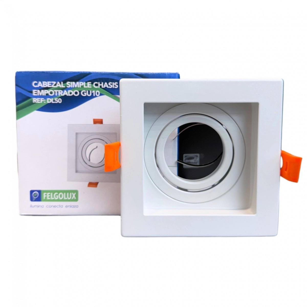 Kardan GU10 Inc Sencillo Blanco+Blanco FELGOLUX