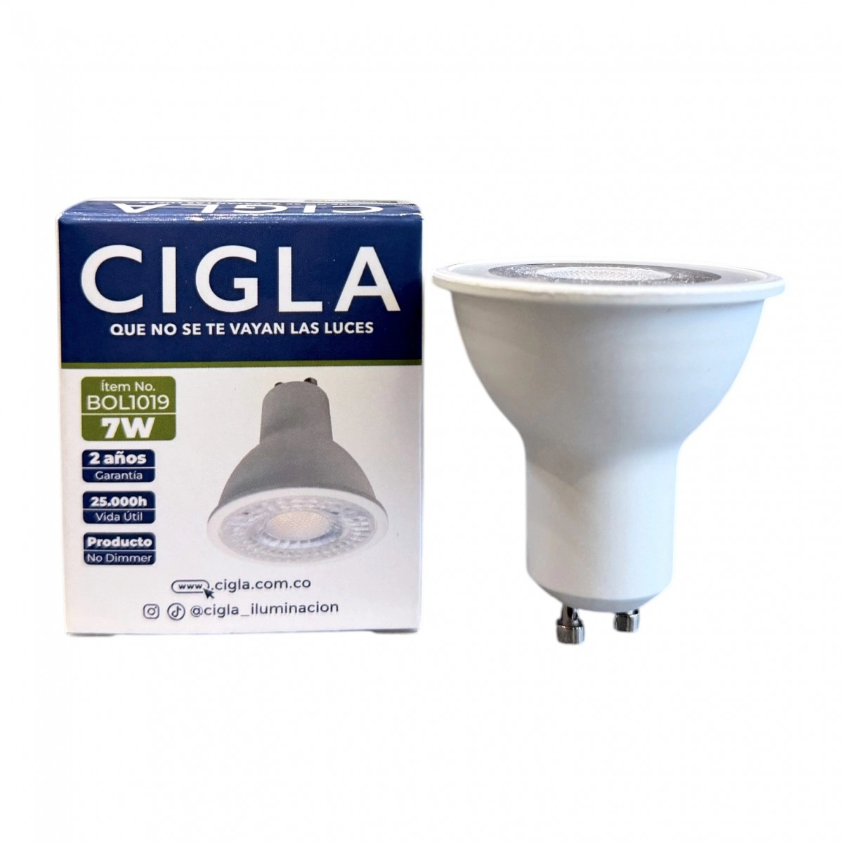 Bombillo Led SMD Tipo COB GU10 7w 2700k CICLA