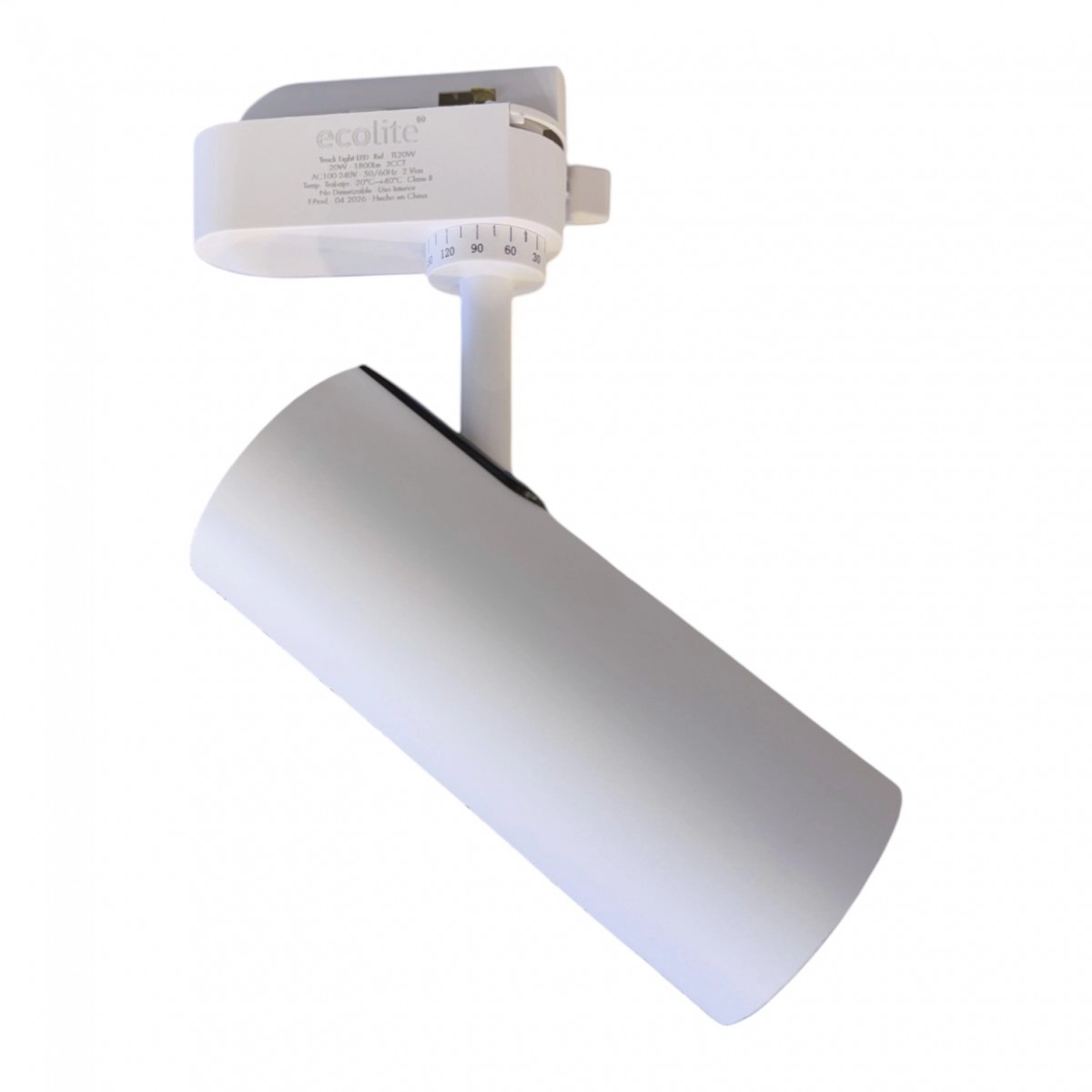 Spot Led 20w Riel 2 Vías CCT ECOLITE