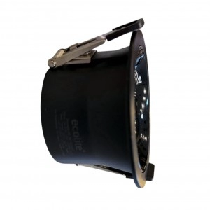 Downlight Led 10w 3CCT Negro ECOLITE