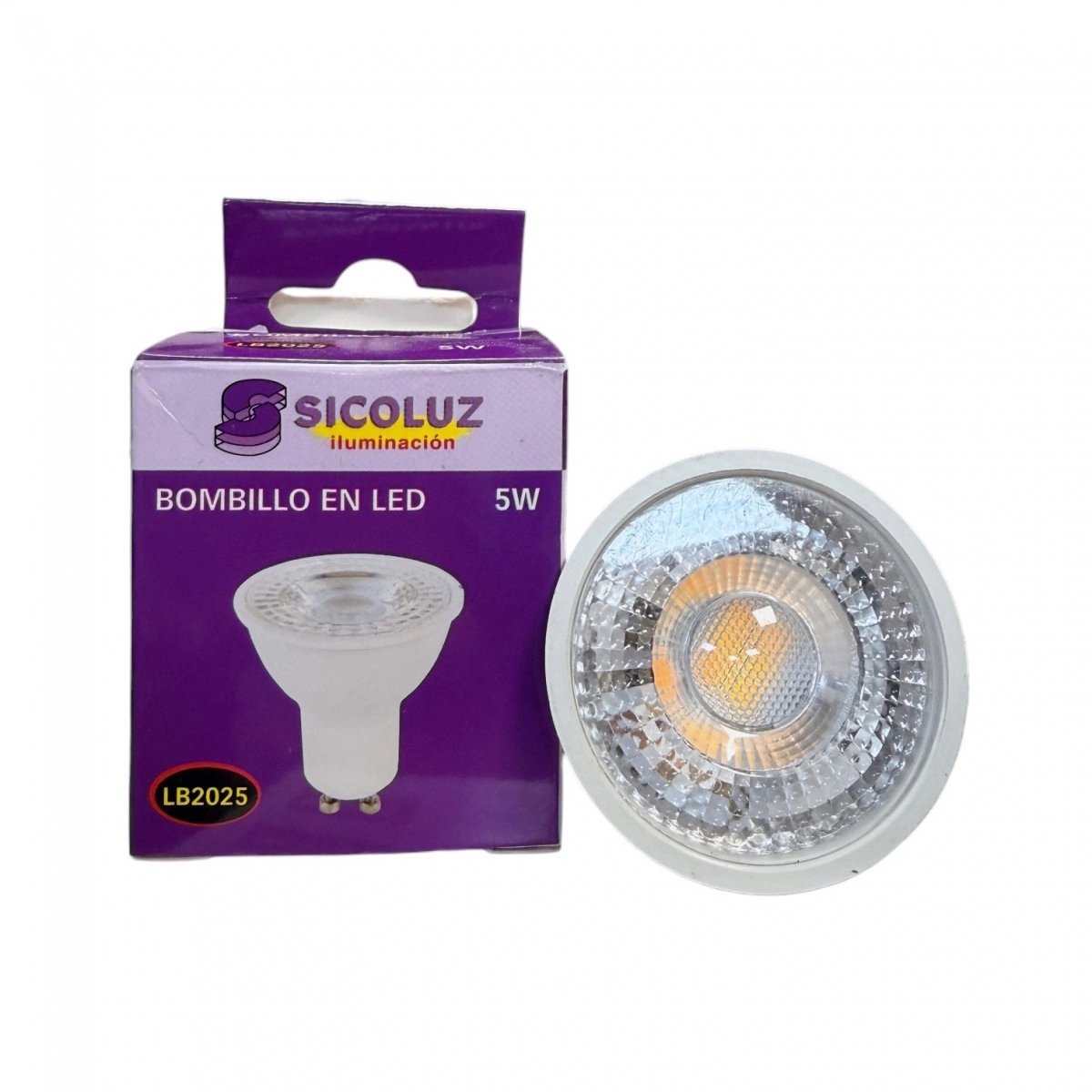 Bombillo Led GU10 5W 2700K 400lm SICOLUZ