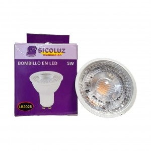 Bombillo Led GU10 5W 2700K 400lm SICOLUZ