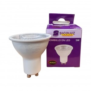 Bombillo Led GU10 5W 2700K 400lm SICOLUZ