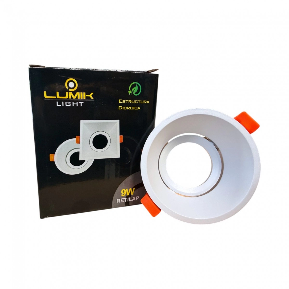 Bala GU10 Inc Redondo Aluminio Escualizable Blanco
