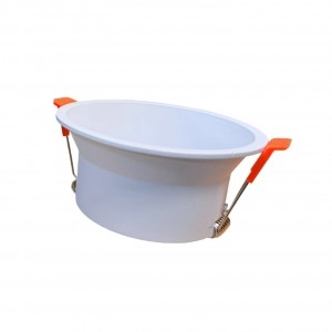 Bala GU10 Inc Redondo Aluminio Escualizable Blanco