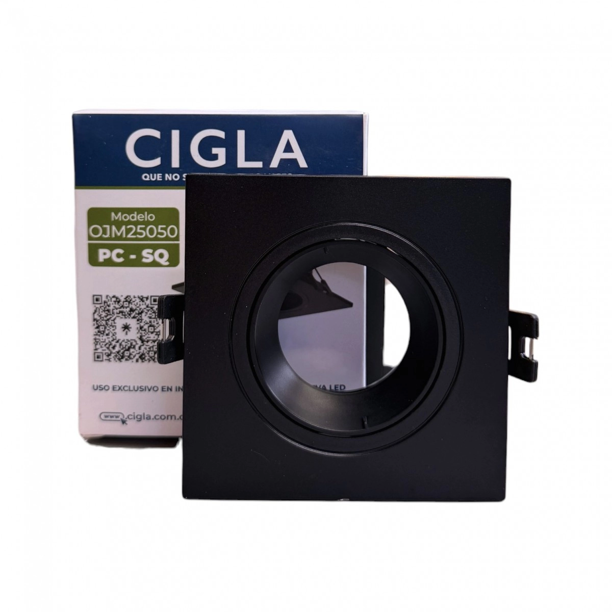 Kardan GU10 Sencillo Negro PC Cigla