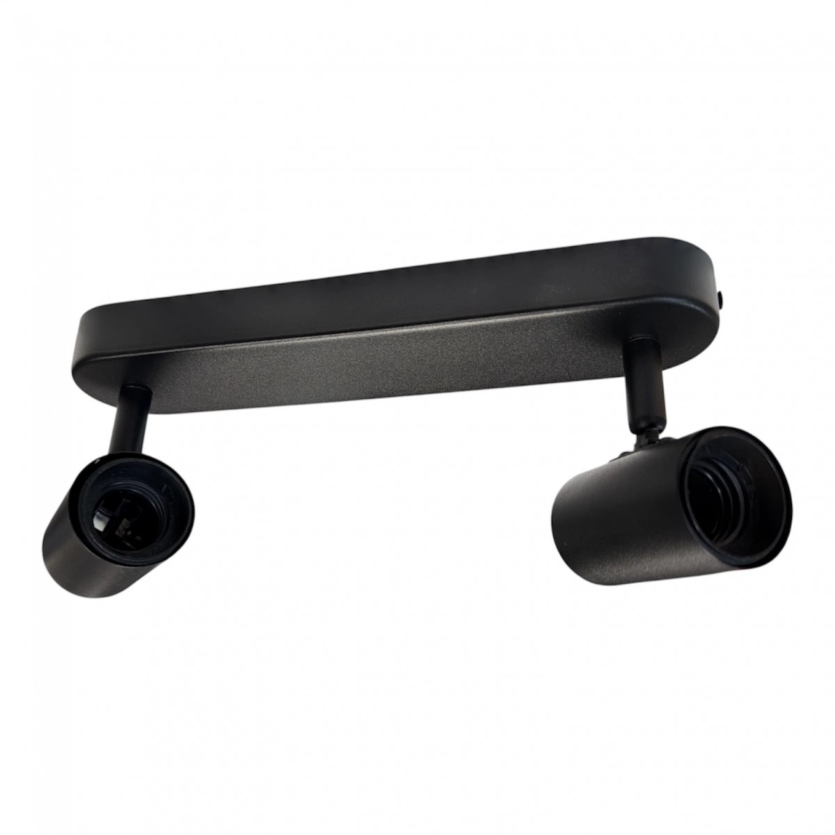 Spot LED Doble E27 Negro
