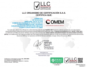 Tubo Galvanizado IMC Rymco de 3/4 x 3Mts