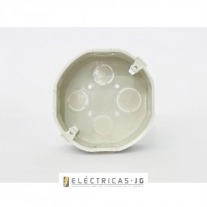 Caja Octagonal JG PVC Blanco Libre de Halogeno