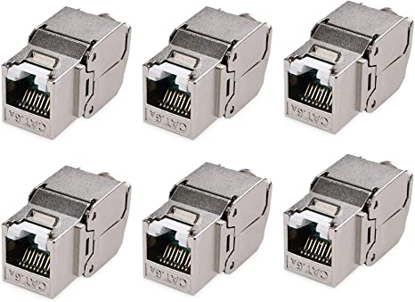 Jack Keystone Cat 6A Metalico