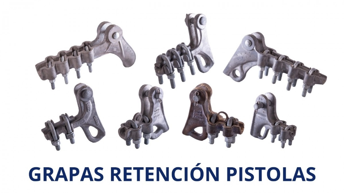 Grapa Retención Pistola 1/0 -266 MCM, Aluminio 2 Úes 1/2