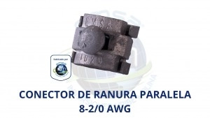 Conector pernado 1 Perno,LP=8-2/0 AWG;Der=8-2/0 AWG, Aluminio Bimetálico.