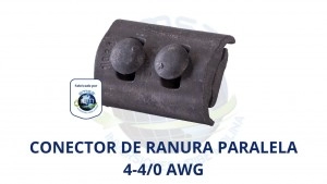 Conector pernado 2 Pernos,LP=4-4/0 AWG;Der=4-4/0 AWG, Aluminio. (con perno galvanizado)