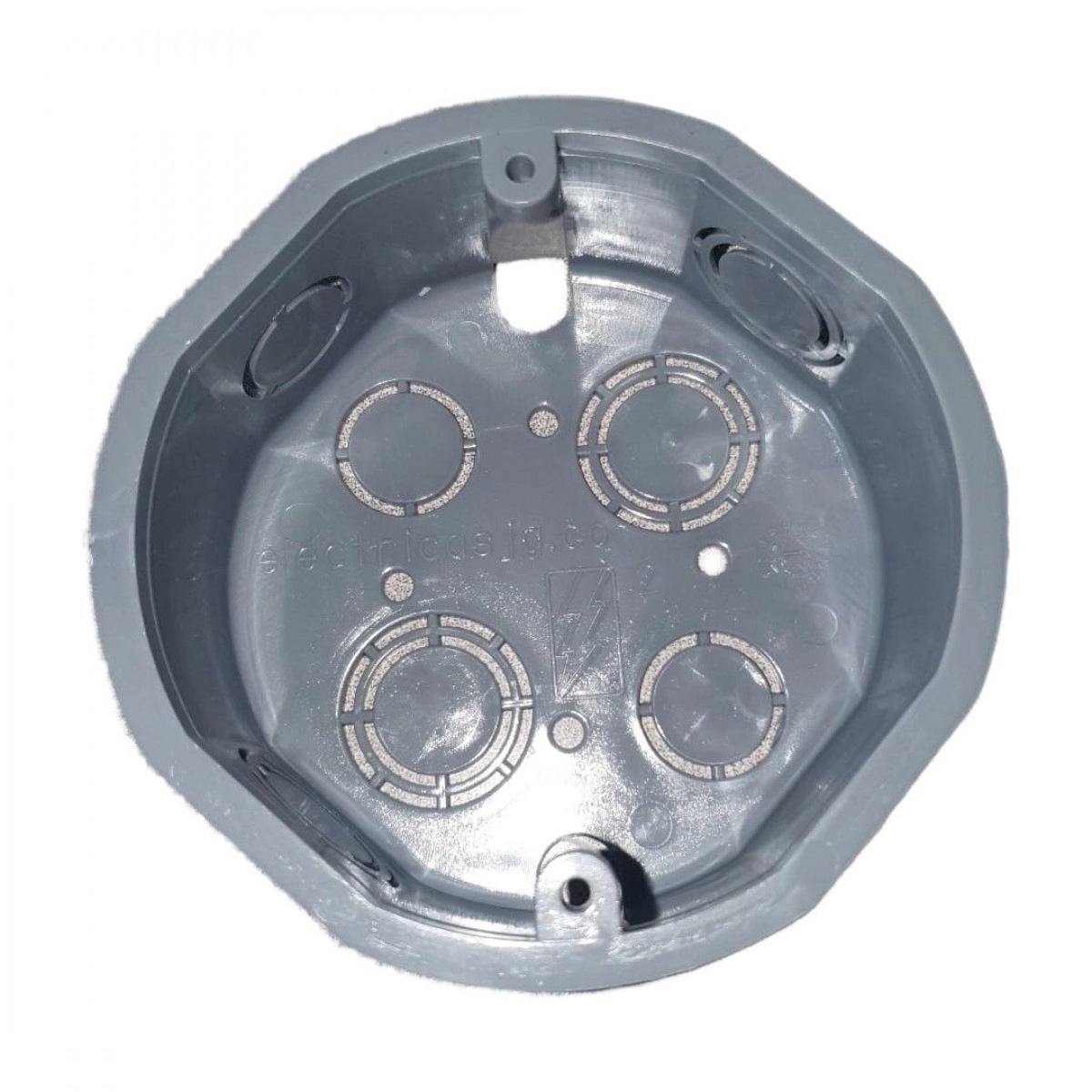 Caja Plástica JG Octagonal SCH40 Gris