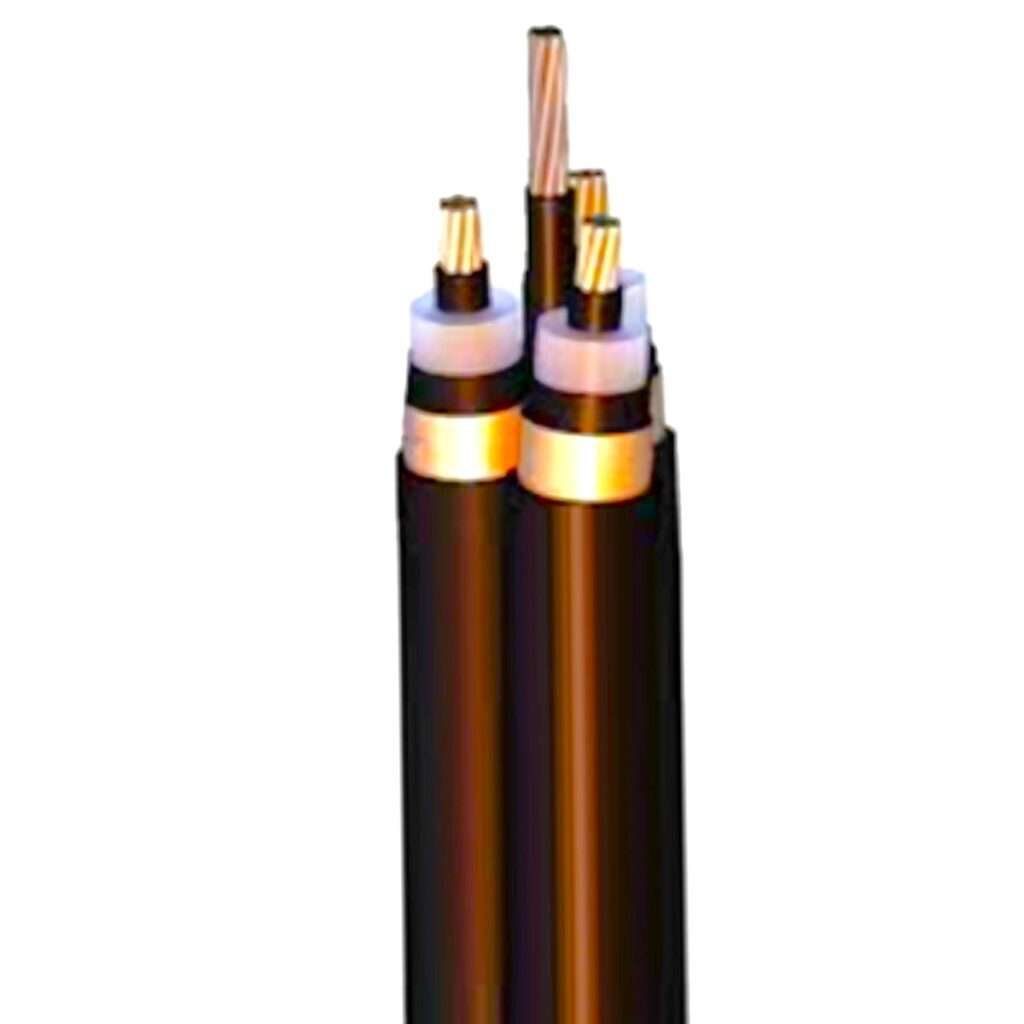 Cable de cobre XLPE de 35 KV No 2/0 AWG en cinta 133%