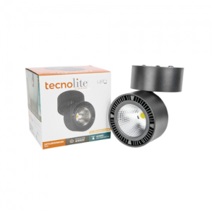 Spot Sobreponer LED Tecnolite 24W Ref: TLLED-209-30 PRAIA 3000K Negro