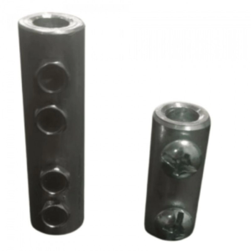 Union Tubo Alambron (Ep) 8-10Mm Corto 2 Tornillos