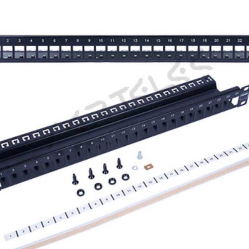 Patch Panel de 24 Puertos Cat 6