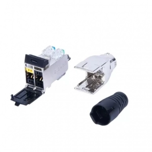 Conector Keystone Jack RJ45 Cat 6A Blindado