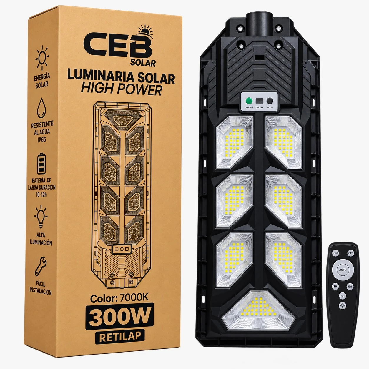 Luminaria Solar 300W High Power
