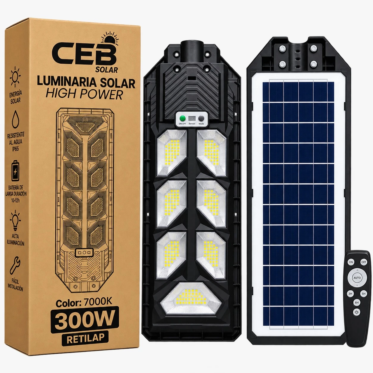 Luminaria Solar 300W High Power